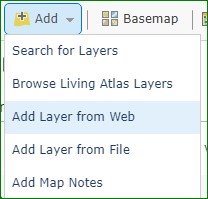 Add Layer from Web menu option
